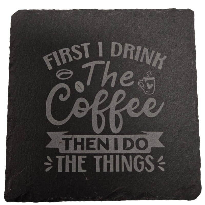 Slate Coasters - Coffee Themes